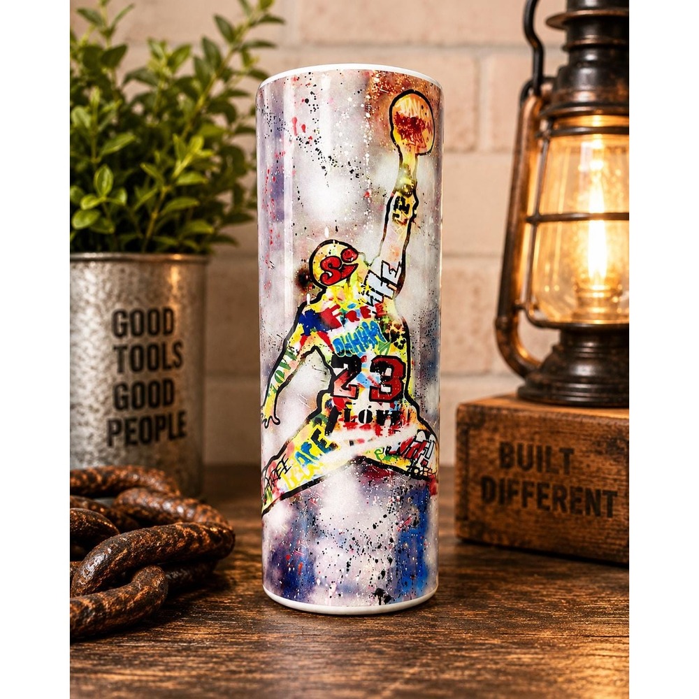Basketball Graffiti Tumbler | Basketball Player Gift | Sports Cup